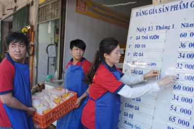 Bất ngờ giá gà nuôi theo chuỗi rẻ hơn giá ngoài