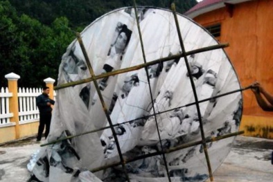 Xác minh ban đầu về vật thể lạ có chữ Trung Quốc rơi xuống Quảng Nam