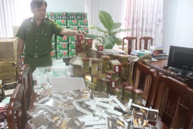 Mỹ phẩm giả ‘made in China’ nhưng dán hẳn tem Bộ Công An