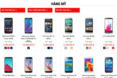 Smartphone từ Mỹ tràn về Việt Nam với giá rẻ