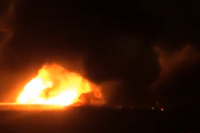 Máy bay ném bom chiến lược Tu-95 của Nga hóa 'pháo đài lửa'