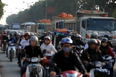 Tạm cấm xe tải vào nội thành Hà Nội trong dịp Tết Nguyên đán Bính Thân
