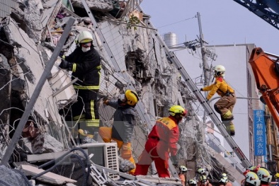 4 công dân Việt Nam đang mắc kẹt trong vụ động đất tại Đài Loan