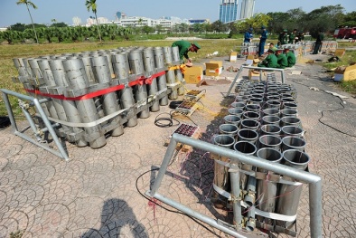 'Mãn nhãn' trận địa pháo hoa hoành tráng chờ khai hỏa đêm giao thừa