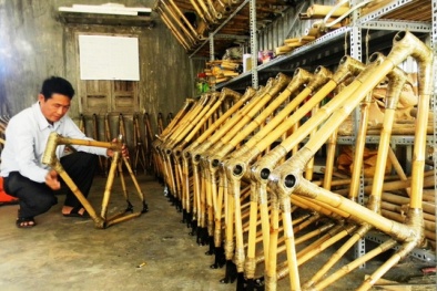 Xe đạp tre xuất ngoại