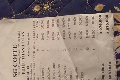 Chết điếng vì bị ‘chém’ gần 4 triệu cho chuyến khai xuân ở quán cafe