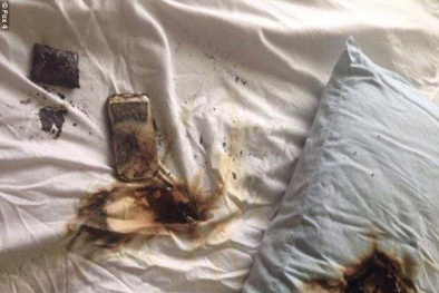 Cả nhà 'khăn gói quả mướp' sơ tán khẩn vì Samsung Galaxy S4 bốc cháy 