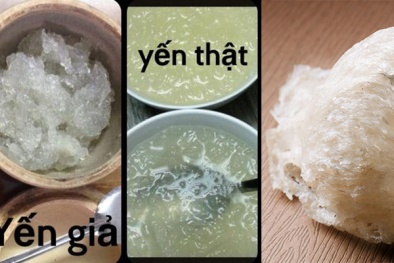 Cách phân biệt yến thật và yến giả đơn giản bằng nước