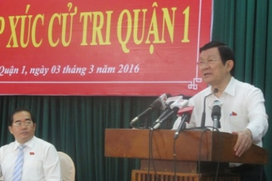 Chủ tịch nước: Cố gắng giải quyết vấn đề tồn đọng của cử tri trước khi hết nhiệm kỳ