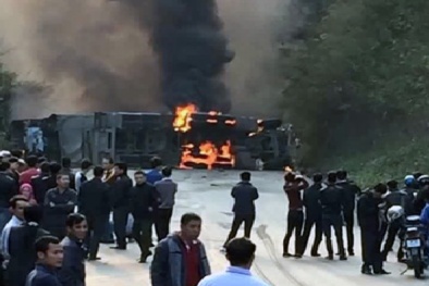 Tai nạn kinh hoàng ở Mai Châu: Nghi lỗi gây tai nạn là do xe bồn