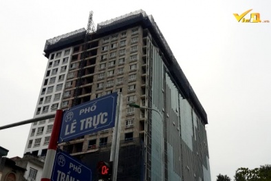 Xây vượt 5 tầng, chủ đầu tư 8B Lê Trực xin phạt tiền ‘như một số công trình vi phạm khác’