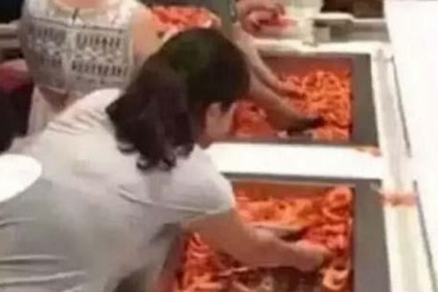 Du khách Trung Quốc 'ăn tục', dùng đĩa xúc tôm