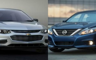 Chevrolet Malibu 2016 'cơ bắp' đối đầu Nissan Altima 2016
