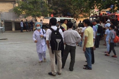 Đang bảo trì bình ô xy trong bệnh viện thì một tiếng nổ lớn vang lên