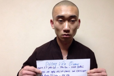 Đối tượng trốn truy nã 'đội lốt' sư thầy vào chùa lánh nạn