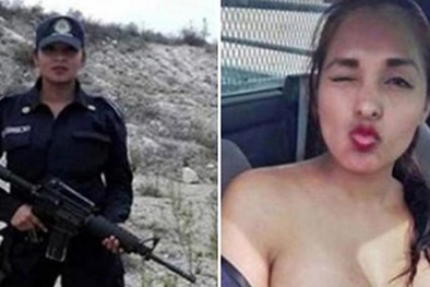 Nữ cảnh sát ‘lao đao’ vì trót khoe ngực trần trong xe công vụ