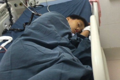 Bé trai trong vụ mẹ sát hại 2 con ở Hải Dương đang nguy kịch