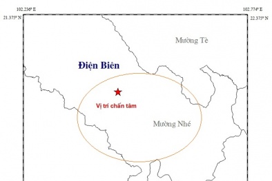 Động đất mạnh 4,7 độ richter ở Mường Nhé-Điện biên gây rung lắc mạnh