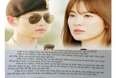 Thầy giáo đưa 'Hậu duệ mặt trời' vào đề thi nói gì?