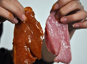 Kinh hoàng thịt bò đổi sắc sau 2 tiếng 