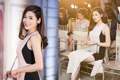 Á hậu Tú Anh đẳng cấp với gam màu đen trắng 