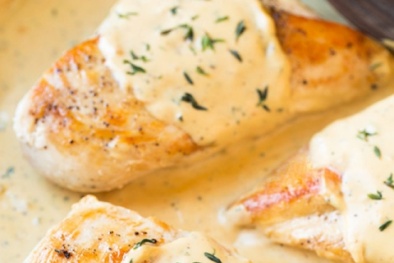 'Chảy nước miếng' với món gà sốt kem mù tạt ăn một lần nhớ mãi