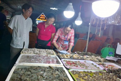 Vũng Tàu: Tiêu hủy gần 100 kg hải sản chứa hàn the