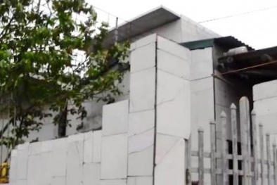 Chỉ có ở Quảng Ninh: Cả tổ dân phố đua nhau ốp gạch hoa quanh bờ tường