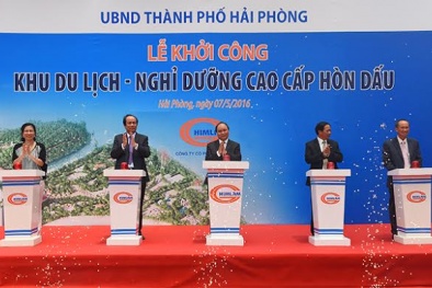 Thủ tướng Nguyễn Xuân Phúc bấm nút khởi công dự án 5.000 tỷ ở Hải Phòng