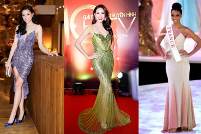 Kỳ Duyên, Phạm Hương đọ kỹ năng catwalk cùng Hoa hậu Pháp