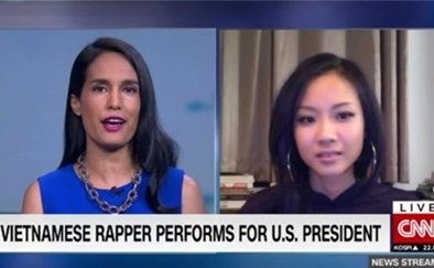 Suboi được báo nước ngoài phỏng vấn sau khi đọc rap cho Tổng thống Obama