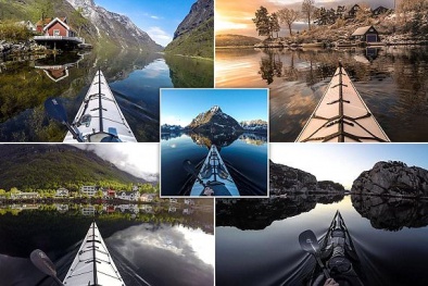 Chiếc mũi thuyền làm “rung chuyển” Instagram: Một Nauy đẹp ‘rụng tim”