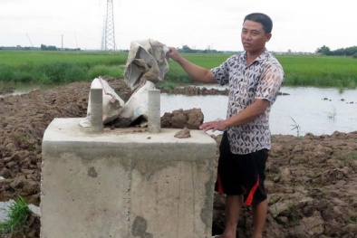 Kỷ luật hàng loạt cán bộ vụ bê tông trụ điện cao thế trộn đất