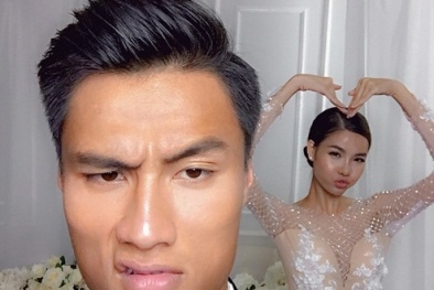 Kỳ Hân – Mạc Hồng Quân ‘nhí nhố’ trong hậu trường chụp ảnh cưới
