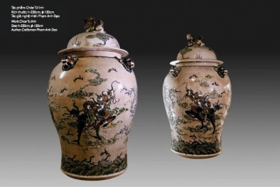 Chủ tịch Tập đoàn Tân Hoàng Minh đấu giá cặp chóe Tứ Linh hơn 6 tỷ đồng rồi…bỏ chạy