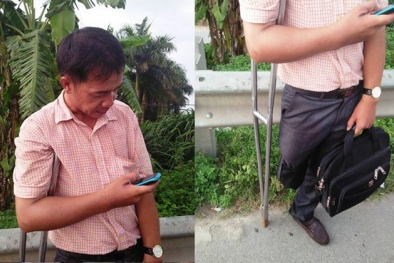 Người đàn ông cụt chân chuyên lợi dụng lòng tốt người đi đường bị ‘vạch mặt’