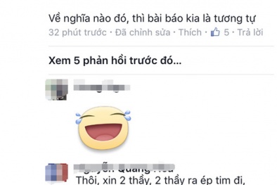 Bác sĩ mạt sát, ước nhà báo 'yên nghỉ' trên facebook