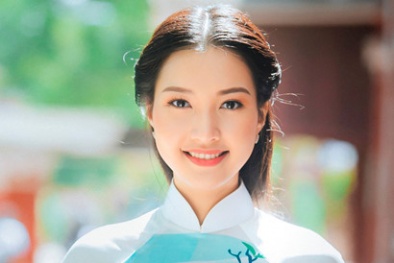 Cận cảnh nhan sắc gây tranh cãi của 'nữ thần' xứ Huế tại Hoa hậu Việt Nam 2016