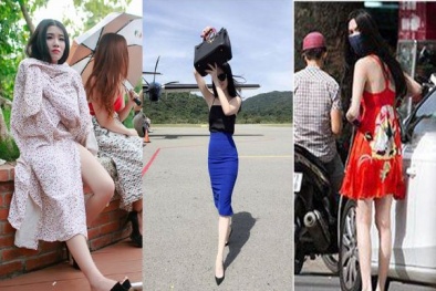 'Cười ra nước mắt' với muôn kiểu chống nắng 'dị hợm' của sao Việt