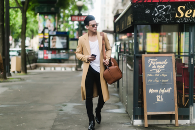 Ngắm thời trang nam chất lừ của Lê Xuân Tiền trên đường phố Paris