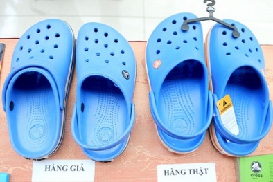 Dép lỗ Crocs 'nhái' chứa nhiều chất độc hại và cách phân biệt Crocs thật - giả