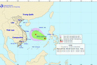 Dự báo thời tiết ngày mai 24/6/2016: Tin áp thấp nhiệt đới mới nhất