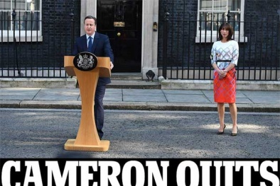 Anh rời EU: Thủ tướng David Cameron ngay lập tức từ chức