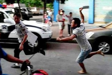 Công an bị 6 đối tượng chặn đường chém trọng thương