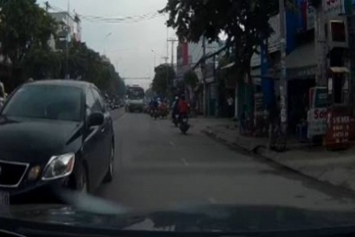 CSGT TP.HCM truy tìm chiếc Lexus ngang nhiên đi ngược chiều giữa phố Sài Gòn