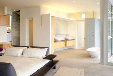 Lưu ý phong thủy: Phòng ngủ không nên kèm phòng vệ sinh