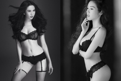 'Ngộp thở' trước vòng 1 'đẫy đà' của Ngọc Trinh và Elly Trần