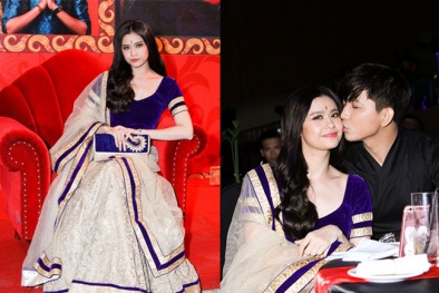 Trương Quỳnh Anh hóa cô dâu 8 tuổi, được Tim chăm sóc tận tình