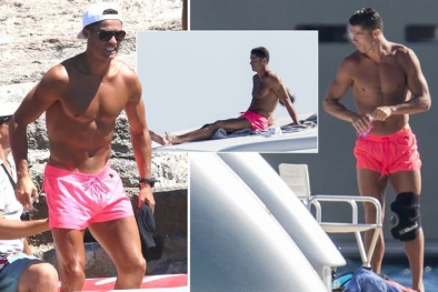 C.Ronaldo khiến chị em 'điên đảo' khi lại diện mốt 'quần hồng'