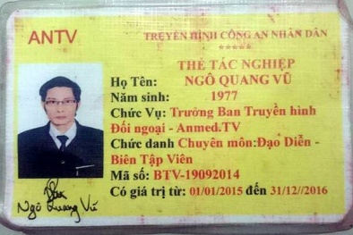 Chiếc thẻ vô đối 'Trưởng ban Truyền hình đối ngoại' của kênh ANTV